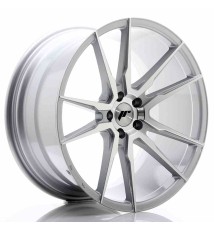 JR Wheels JR21 20x10 ET40 5x120 Silver Machined Face