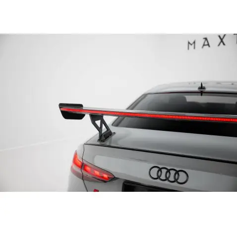 Carbon Spoiler With External Brackets Uprights V.1 + LED Audi A5 / A5 S-Line / S5 / RS5 Coupe F5 / F5 Facelift