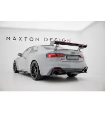 Carbon Spoiler With External Brackets Uprights V.1 + LED Audi A5 / A5 S-Line / S5 / RS5 Coupe F5 / F5 Facelift