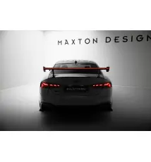 Carbon Spoiler With External Brackets Uprights V.2 + LED Audi A5 / A5 S-Line / S5 / RS5 Coupe F5 / F5 Facelift