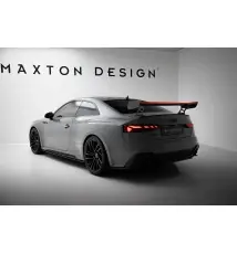Carbon Spoiler With External Brackets Uprights V.2 + LED Audi A5 / A5 S-Line / S5 / RS5 Coupe F5 / F5 Facelift