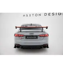 Carbon Spoiler With External Brackets Uprights V.2 + LED Audi A5 / A5 S-Line / S5 / RS5 Coupe F5 / F5 Facelift