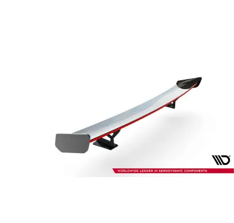 Carbon Spoiler With External Brackets Uprights V.2 + LED Audi A5 / A5 S-Line / S5 / RS5 Coupe F5 / F5 Facelift