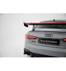 Carbon Spoiler With Upper Swan Mounting + LED Audi A5 / A5 S-Line / S5 / RS5 Coupe F5 / F5 Facelift