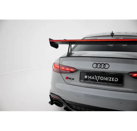 Carbon Spoiler With Upper Swan Mounting + LED Audi A5 / A5 S-Line / S5 / RS5 Coupe F5 / F5 Facelift