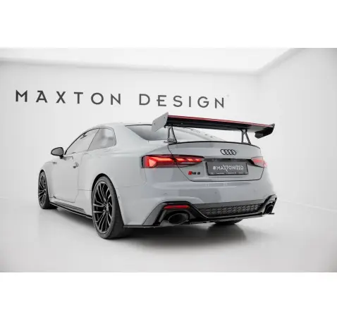 Carbon Spoiler With Upper Swan Mounting + LED Audi A5 / A5 S-Line / S5 / RS5 Coupe F5 / F5 Facelift