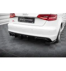 Diffuseur Arrière Complet Audi A3 S-Line Sportback 8V (Version avec embouts d'échappement simples d'un côté)