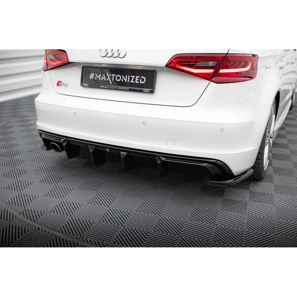 Diffuseur Arrière Complet Audi A3 S-Line Sportback 8V (Version avec embouts d'échappement simples d'un côté)