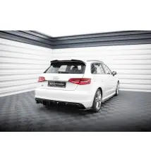 Diffuseur Arrière Complet Audi A3 S-Line Sportback 8V (Version avec double embout d'échappement d'un côté)