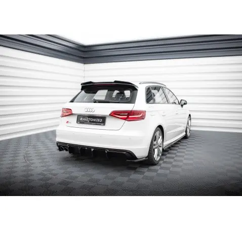 Diffuseur Arrière Complet Audi A3 S-Line Sportback 8V (Version avec double embout d'échappement d'un côté)