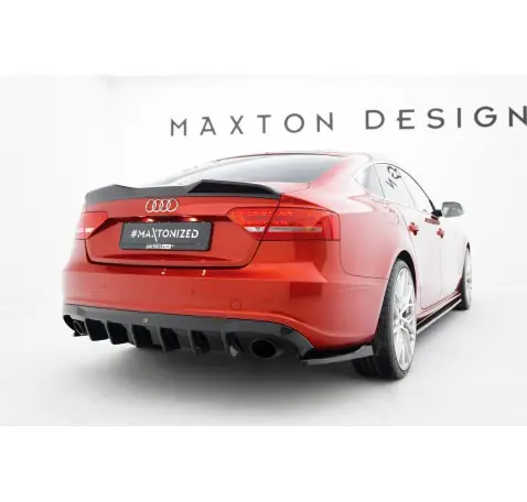 Diffuseur Arrière Complet Audi A5 S-Line Sportback 8T (Version avec embouts d'échappement simples des deux côtés) Diffuseur Arrière Complet Audi A5 S-Line Sportback 8T (Version avec embouts d'échappement simples des deux côtés)