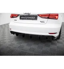 Diffuseur Arrière Complet Audi A3 Sedan 8V Facelift (Version avec embouts d'échappement simples des deux côtés)