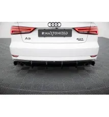 Diffuseur Arrière Complet Audi A3 Sedan 8V Facelift (Version avec embouts d'échappement simples des deux côtés)
