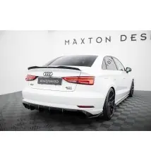 Diffuseur Arrière Complet Audi A3 Sedan 8V Facelift (Version avec double embout d'échappement d'un côté)