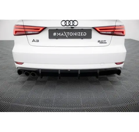 Diffuseur Arrière Complet Audi A3 Sedan 8V Facelift (Version avec double embout d'échappement d'un côté)