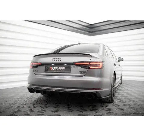 Diffuseur Arrière Complet V.1 Audi A4 S-line B9 (Version avec embouts d'échappement simples des deux côtés)