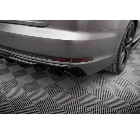 Diffuseur Arrière Complet V.1 Audi A4 S-line B9 (Version avec embouts d'échappement simples des deux côtés)