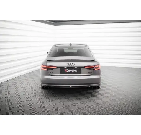Diffuseur Arrière Complet V.1 Audi A4 S-line B9 (Version avec embouts d'échappement simples des deux côtés)
