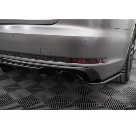 Diffuseur Arrière Complet V.1 Audi A4 S-line B9 (Version avec embouts d'échappement simples des deux côtés)