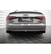 Diffuseur Arrière Complet V.1 Audi A4 S-line B9 (Version avec embouts d'échappement simples des deux côtés)