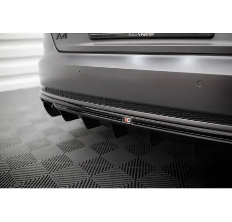 Diffuseur Arrière Complet V.1 Audi A4 S-line B9 (Version avec embouts d'échappement simples d'un côté)