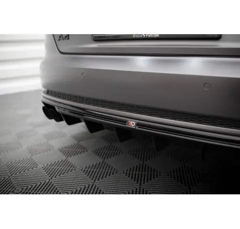 Diffuseur Arrière Complet V.1 Audi A4 S-line B9 (Version avec double embout d'échappement d'un côté)