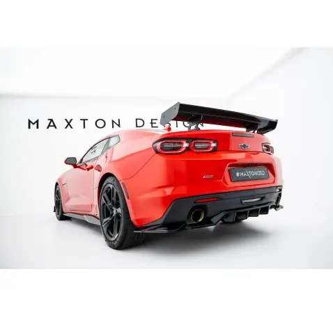 Carbon Spoiler With Internal Brackets Uprights Chevrolet Camaro SS Mk6 Facelift