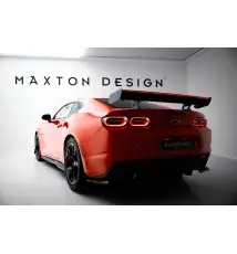 Carbon Spoiler With Internal Brackets Uprights + LED Chevrolet Camaro SS Mk6 Facelift