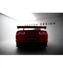 Carbon Spoiler With Internal Brackets Uprights + LED Chevrolet Camaro SS Mk6 Facelift