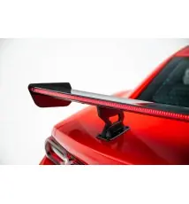 Carbon Spoiler With Internal Brackets Uprights + LED Chevrolet Camaro SS Mk6 Facelift