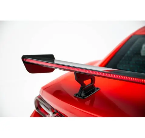 Carbon Spoiler With Internal Brackets Uprights + LED Chevrolet Camaro SS Mk6 Facelift