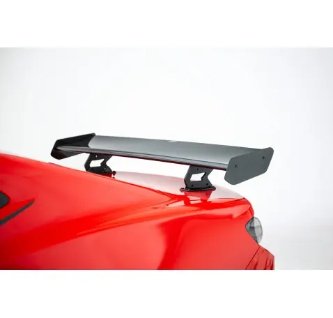 Carbon Spoiler With Internal Brackets Uprights + LED Chevrolet Camaro SS Mk6 Facelift