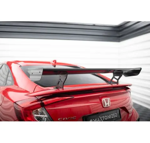 Carbon Spoiler With Internal Brackets Uprights Honda Civic SI Mk10
