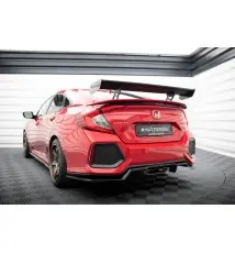 Carbon Spoiler With Internal Brackets Uprights Honda Civic SI Mk10