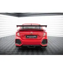 Carbon Spoiler With Internal Brackets Uprights Honda Civic SI Mk10