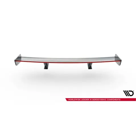 Carbon Spoiler With Internal Brackets Uprights + LED Honda Civic SI Mk10