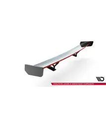 Carbon Spoiler With Internal Brackets Uprights + LED Honda Civic SI Mk10