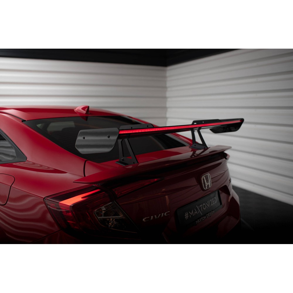 Carbon Spoiler With Upper Swan Mounting + LED Honda Civic SI Mk10