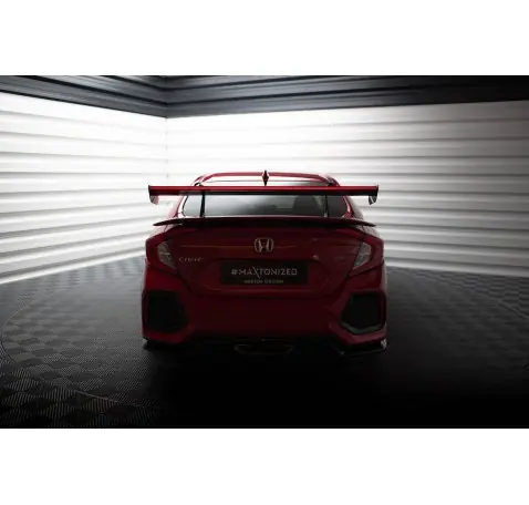 Carbon Spoiler With Upper Swan Mounting + LED Honda Civic SI Mk10