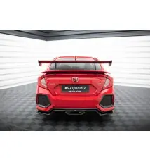 Carbon Spoiler With Upper Swan Mounting + LED Honda Civic SI Mk10