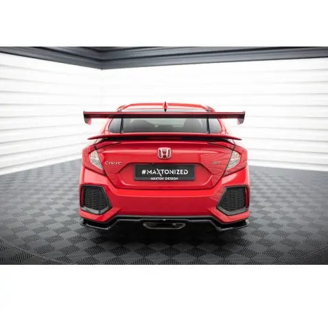 Carbon Spoiler With Upper Swan Mounting + LED Honda Civic SI Mk10