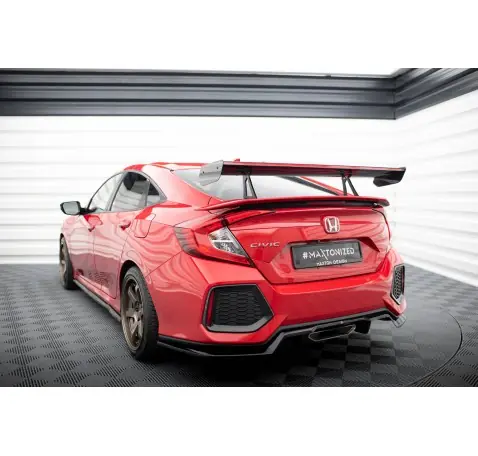 Carbon Spoiler With Upper Swan Mounting + LED Honda Civic SI Mk10