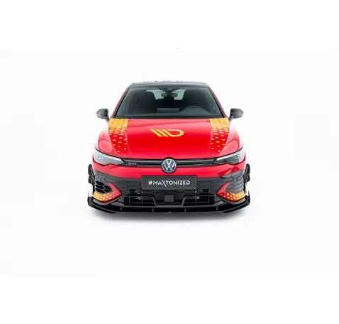Street Pro Lame Du Pare-Chocs Avant + Flaps Volkswagen Golf GTI Clubsport Mk8 Facelift