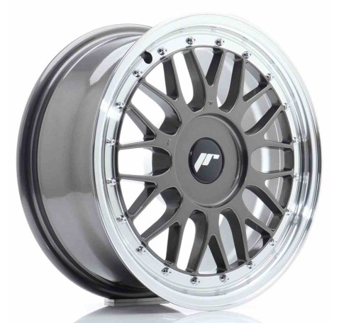 JR Wheels JR23 16x7 ET20-45 BLANK Hyper Gray w/Machined Lip