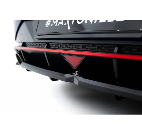 Central Arriere Splitter (avec une barre verticale) Hyundai Elantra N Mk7