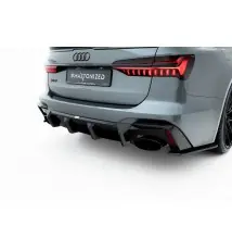 Fibre de Carbone Diffuseur Arrière Audi RS6 C8 / C8 Facelift (version without towbar)