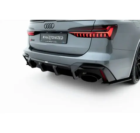 Fibre de Carbone Diffuseur Arrière Audi RS6 C8 / C8 Facelift (version without towbar)