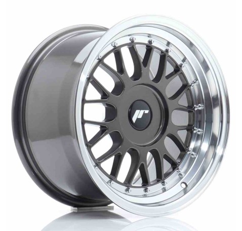 JR Wheels JR23 16x9 ET20-35 BLANK Hyper Gray w/Machined Lip