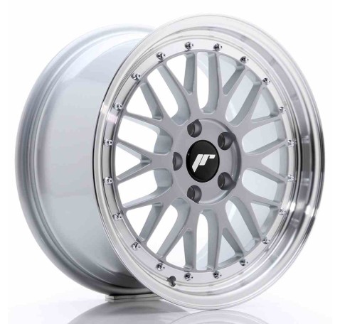 JR Wheels JR23 17x8 ET20 5x120 Hyper Silver w/Machined Lip