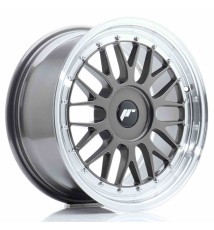 JR Wheels JR23 17x8 ET20-45 BLANK Hyper Gray w/Machined Lip